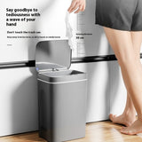 Smart induction trash can