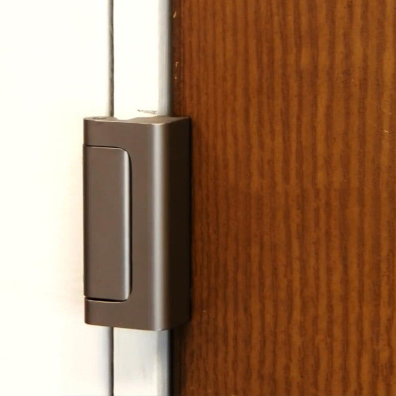 Security door hinge lock