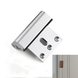 Security door hinge lock