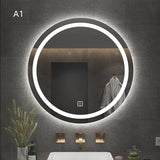 Round mirror with light