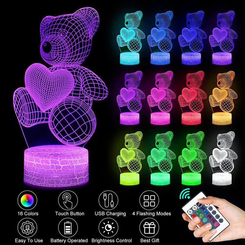 Lampe 3D acrylique USB