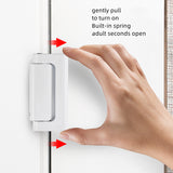 Security door hinge lock