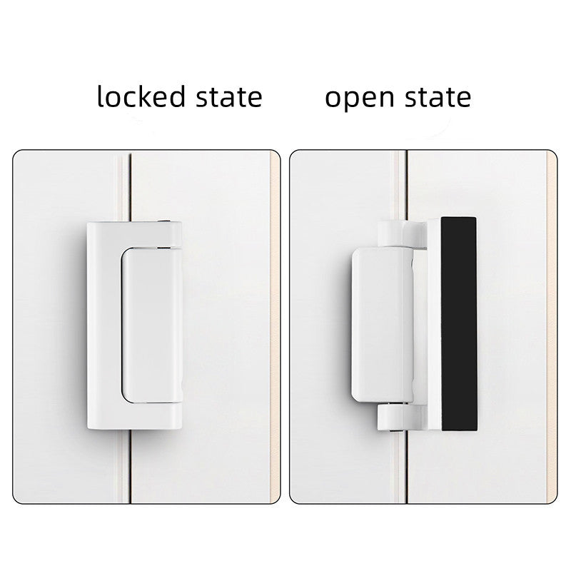 Security door hinge lock