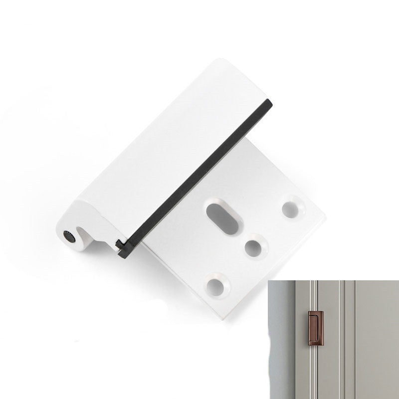 Security door hinge lock