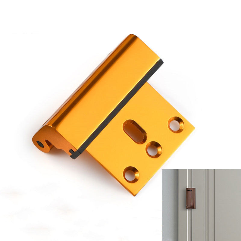 Security door hinge lock