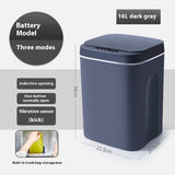 Smart induction trash can