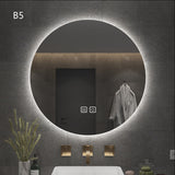 Round mirror with light