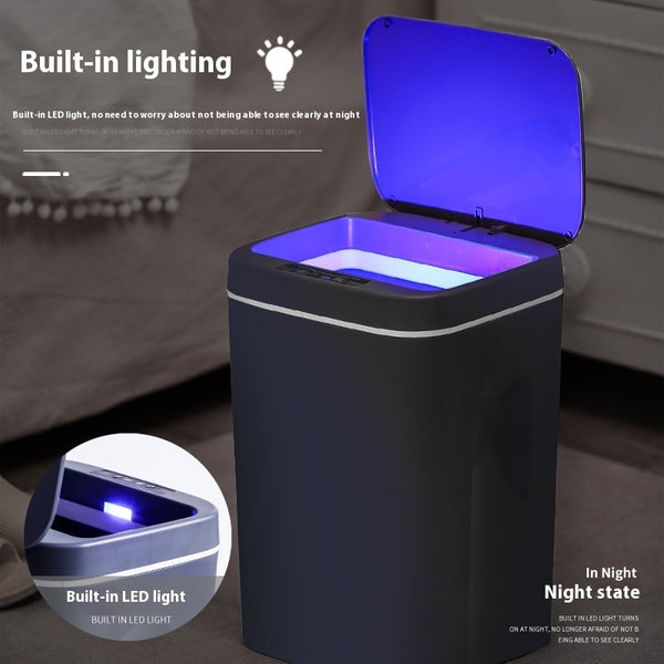 Smart induction trash can